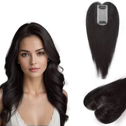 getvock 2 Clip Matt Topper Extensions for Women/Girls (Brown Color) Hair Extension-picture-38