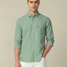 fullmart Men Regular Fit Striped Spread Collar Casual Shirt-picture-42