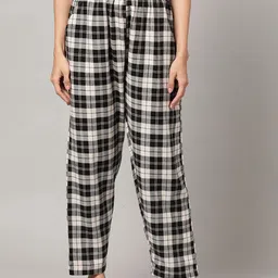 kryptic Pure Cotton Mid rise relaxed fit lounge pant with side pocket Women Pyjama-picture-39