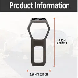 ppsmax 2-Point Carbon Fiber Pattern Ring-Shaped Car Seat Belt image 3