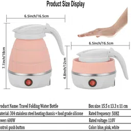viradiya's Foldable Silicone Electric Kettle,Temperature Control Electric Kettle Electric Kettle image 2