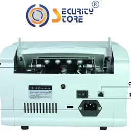 Security Store Automatic Cash Counting Machine with Fake Detection & Updated for All New Notes Note Counting Machine image 5