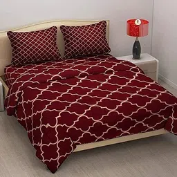 alcotex Cotton Double Flat 240 TC Abstract Bedsheet image 2