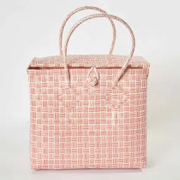 the quirk box Red Multipurpose Basket with Cover and Handle image 3