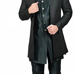 Diamond Style Solid Sherwani-picture-19