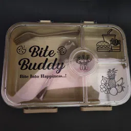 anshika traders BB–4 Comp Box Buddy Box 3 Containers Lunch Box image 2