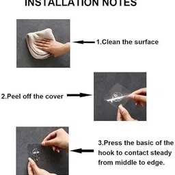 housecarein PVC Transparent Hooks for Bathroom Without Drill, FLOWER pack of 7 Hook 7 image 3