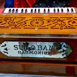 9SCALE TEAKWOOD BEST PALITANA RID SUR O BANI HARMONIUM Pro5 3.75 Octave Hand Pumped Harmonium image 1