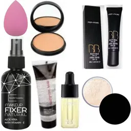 lately MAKEUP KIT WITH FIXER PRIMER COMPACT BB CREAM LOSE POWDER SERUM & PUFF-picture-16