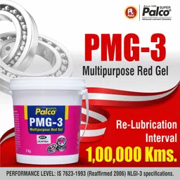 pl super palco PMG-3 Multipurpose Red Gel Grease 2KG NLGI-3 Rust Resistance for Long Lasting Protection Bearing Chassis Grease for Car Bike Chain Lubrication Water Resistant Grease image 3