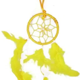 ryme Yellow Color Dream Cather Wall Hanging For Home / Office Wool Dream Catcher-picture-16