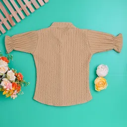 ensafgarments Women Regular Fit Self Design Festive Shirt image 2