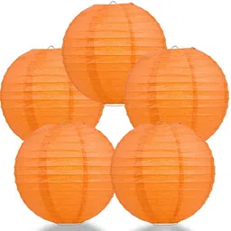 orama Orange Paper Hanging Lantern image 2
