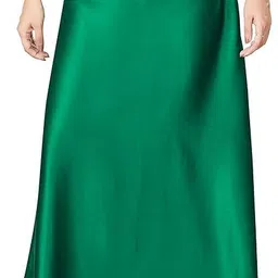 Maa Kali Emporium Pure Satin Dark Green Petticoat Pure Satin Petticoat image 3