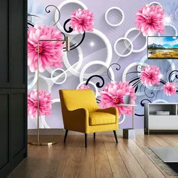 hd print house Vinyl Floral & Botanical Multicolor Wallpaper-picture-14