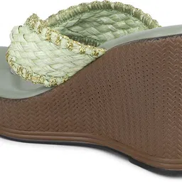 inc.5 Women Party Wear Solid Round Toe Wedges Heel Sandals Wedges Sandal image 3