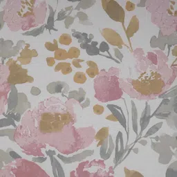 maspar Yellow Floral Print 300 TC Cotton Single Bed Sheet with 1 Pillow Cover Sensory Bloom Collection image 3