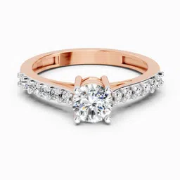 Sparkles Lab Grown Diamond 14kt Rose Gold ring-picture-10