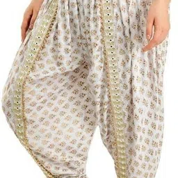 meemaya Printed Rayon Women Harem Pants image 3