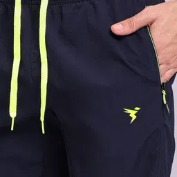 technosport Solid Men Dark Blue Sports Shorts image 4