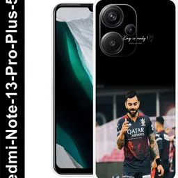 Back Cover for REDMI Note 13 Pro+ 5G, MZB0GK7IN Virat Kohli and Chiku back cover-image-0