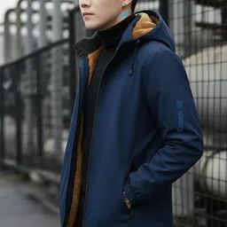 futse peno Men Solid Casual Jacket image 2