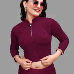 women mode Band collar Women Blouse image 4