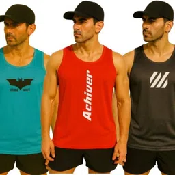elite elegance apparel Pack of 3 Men Vest image 1