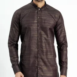 jodidar Men Solid Dupion Silk Straight Kurta-picture-12