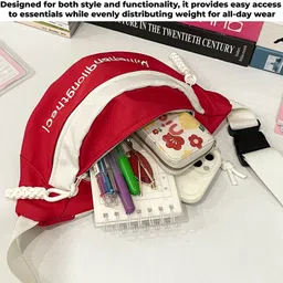 KRAPTICK Cross-Body Waist Bag-Waterproof Waist Bag, Multi-Functional Running Waist Belt for Travel and Hiking, Men's Waist Pouch, Ideal for Outdoor Adventure image 5