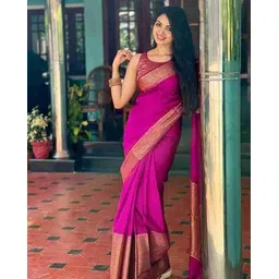 fab woven Woven Banarasi Art Silk Saree-picture-41