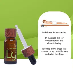 aroma magic Lemongrass Essential Oil |For Detox, Insect Repellent & Home Cleaning| Pack of 2 image 3