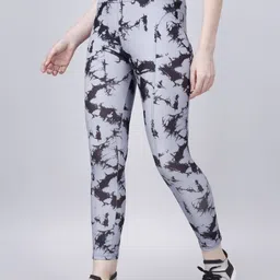 poojaran Printed Women Grey Tights image 3