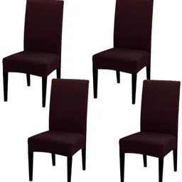 Polyester Plain 4 Seater Chair Cover-image-6