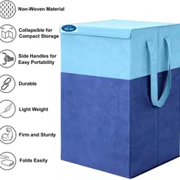 skylii 68 L Blue, Orange, Black Laundry Basket image 4