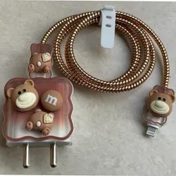 RharanxyN Charger Cover for iPhone 18W-20W Charger, Cute 3D Design charger protector with Cable Protector-picture-13