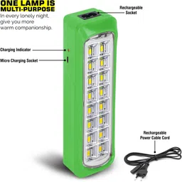 vr bright lite Rechargeable 40W Led Light Fast Charging with Android Charger Floor Lamp 6 hrs Lantern Emergency Light image 2