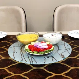 easyroot Lazy Susan for Dinning Table, Easier to Serve Coffee or Tea, Curry's (Opera-18") Clear Trivet-picture-14