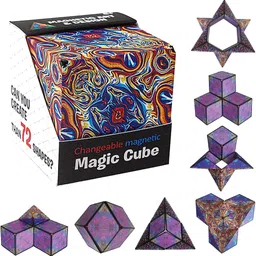vniq Magnetic Cube 3D Puzzle Shape Shifting Box Infinity Cubes - Fidget Magic Cube-picture-23