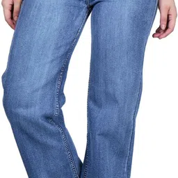 zxn clothing Women Boyfriend Mid Rise Dark Blue Jeans-picture-16