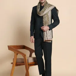 GREEN AGRITECH Acrylic Woven Men Shawl image 2