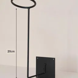 global designers Wall mountable helmet holder, Black Multipurpose jacket bag helmet hanger hook Helmet Mount image 2