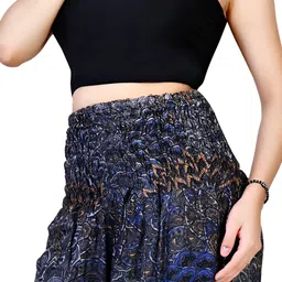 fusfus Printed Rayon, Cotton Women Harem Pants image 4