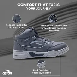 Asian Tango-11 High Top Sneakers for Men | Stylish & Sporty Casual Shoes Sneakers For Men image 4
