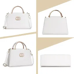 svemir White, Gold Women Sling Bag Women Bags Handbags for Women Ladies Bag Purse for Women Stylish Bag for Women image 5