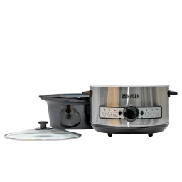 HADEN 3.5 Litre Electric Slow Cooker with Power Light Indicator (Silver) image 4