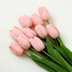 Pink Tulips Artificial Flower with Pot-image-83