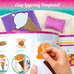 imagimake Clay Murals - Candyland - Modeling Clay & Glass Paint -5 Designs-Art & Craft Kit image 4