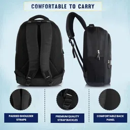 house of common Samurai Daypack with Laptop Compartment & Rain Cover for School and Tuition Waterproof Daypack image 4