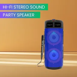 GUGGU Paris (WIRELESS BLUETOOTH PARTY SPEAKER) HD Quality Sound With Wired MicY311 40 W Bluetooth Party Speaker-image-0